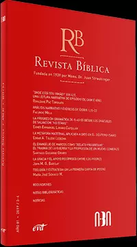 REVISTA BÍBLICA 2019/3-4 AÑO 81