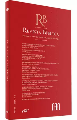 REVISTA BÍBLICA 2021/1-2 AÑO 83