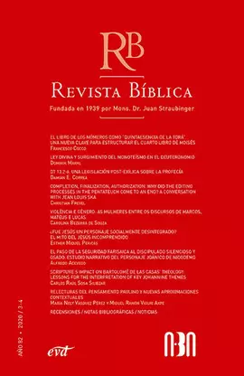 REVISTA BÍBLICA 2020/3-4 AÑO 82