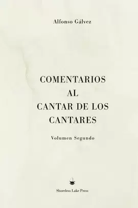 COMENTARIOS AL CANTAR DE LOS CANTARES
