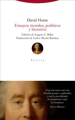 ENSAYOS MORALES, POLÍTICOS Y LITERARIOS ENSAYOS MORALES, POLÍTICOS Y LITERARIOS