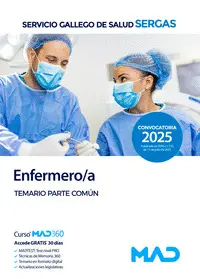 ENFERMERO;A. SERVICIO GALLEGO DE SALUD (SERGAS). TEMARIO PARTE COMUN