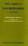 OBRAS COMPLETAS DE SAN BERNARDO. I: INTRODUCCIÓN GENERAL Y TRATADOS (1)