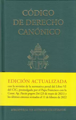 CODIGO DE DERECHO CANONICO. ED. 2022