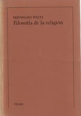 FILOSOFÍA DE LA RELIGIÓN