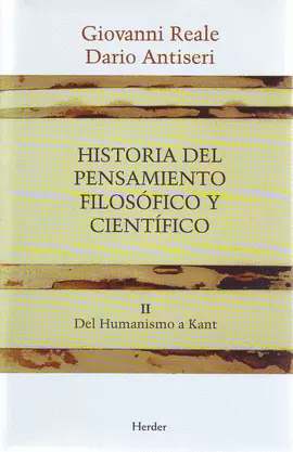 HISTORIA DEL PENSAMIENTO FILOSÓFICO Y CIENTÍFICO II