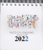 TACO CALENDARIO 2022 - PEANA NUMEROS