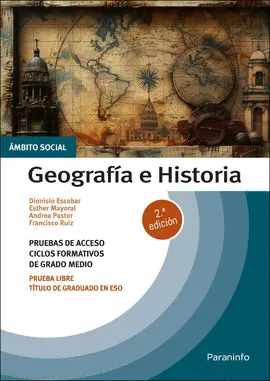 TEMARIO PRUEBAS DE ACCESO A CICLOS FORMATIVOS DE GRADO MEDIO. GEOGRAFIA E HISTOR TEMARIO PRUEBAS DE ACCESO A CICLOS FORMATIVOS DE GRADO MEDIO. GEOGRAFIA E HISTOR