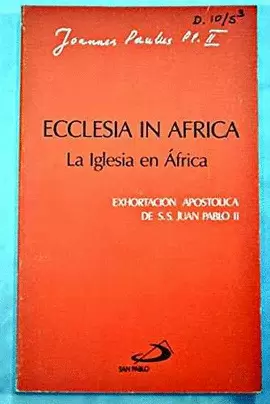 ECCLESIA IN AFRICA