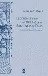 LECCIONES SOBRE LAS PRUEBAS DE LA EXISTENCIA DE DIOS LECCIONES SOBRE LAS PRUEBAS DE LA EXISTENCIA DE DIOS