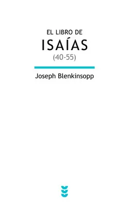 EL LIBRO DE ISAÍAS (40-55)