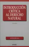 INTRODUCCIÓN CRÍTICA AL DERECHO NATURAL