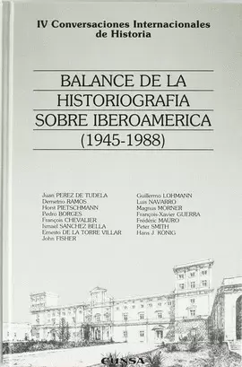 BALANCE DE LA HISTORIOGRAFÍA SOBRE IBEROAMÉRICA