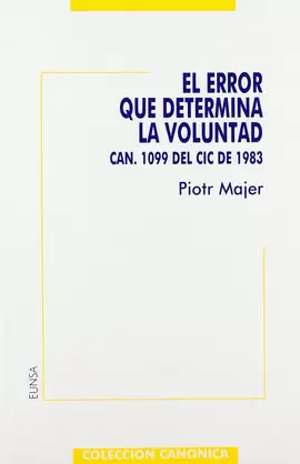 EL ERROR QUE DETERMINA LA VOLUNTAD