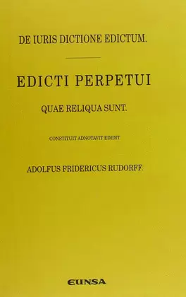 DE IURIS DICTIONE EDICTUM
