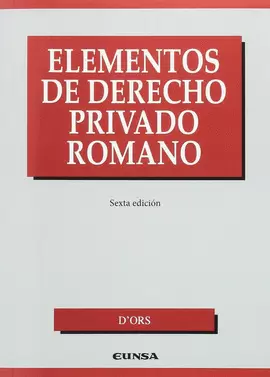 ELEMENTOS DE DERECHO PRIVADO ROMANO