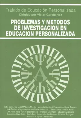 PROBLEMAS Y METODOS INVESTIGACION EDUC. PERSONALIZ