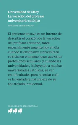 LA VOCACIÓN DEL PROFESOR UNIVERSITARIO CATÓLICO LA VOCACIÓN DEL PROFESOR UNIVERSITARIO CATÓLICO