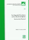 LA SAGRADA ESCRITURA EN LA VIDA DE LA IGLESIA