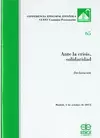 ANTE LA CRISIS, SOLIDARIDAD