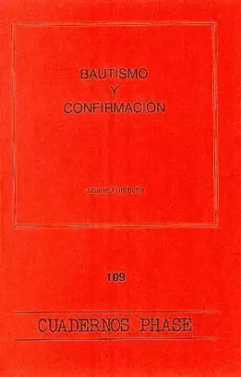 BAUTISMO Y CONFIRMACIÓN