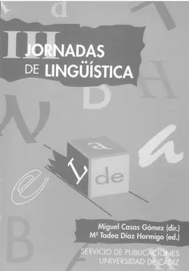 JORNADAS DE LINGÜÍSTICA, III