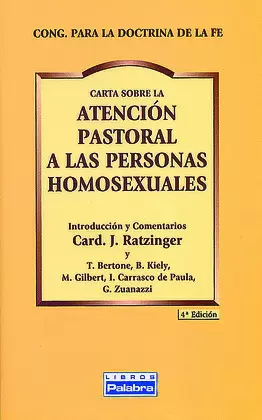 ATENCIÓN PASTORAL A PERSONAS HOMOSEXUALES