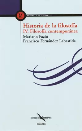 HISTORIA DE LA FILOSOFÍA IV