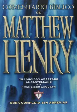 COMENTARIO BÍBLICO DE MATTHEW HENRY