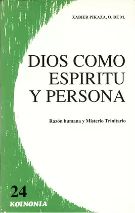 DIOS COMO ESPÍRITU Y PERSONA