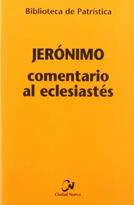 COMENTARIO AL ECLESIASTÉS