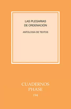 PLEGARIAS DE ORDENACIÓN