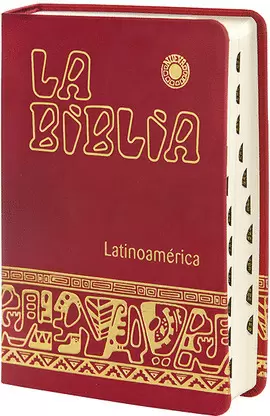 BIBLIA LATINOAMÉRICA  (LETRA GRANDE, LUJO CON UÑEROS)