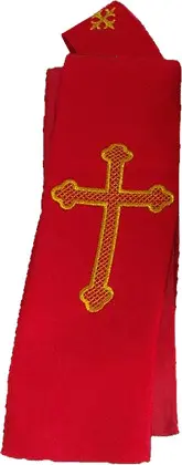 ESTOLA CON CRUZ BORDADA