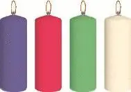 JUEGO VELAS ADVIENTO PEQUEÑAS