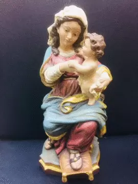 IMAGEN VIRGEN DE PRAGA TALLA MADERA 89756