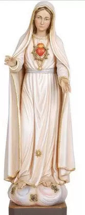 IMAGEN CORAZÓN MARÍA TALLA MADERA