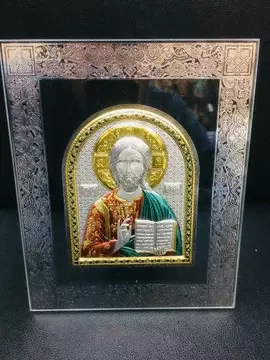 CUADRO ICONO CRISTAL PANTOCRATOR 90359