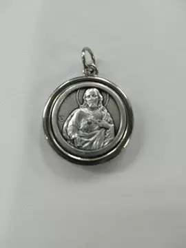 MEDALLA ESCAPULARIO VIRGEN CARMEN SAGRADO CORAZON