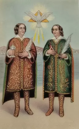 ESTAMPAS SANTOS COSME Y DAMIÁN