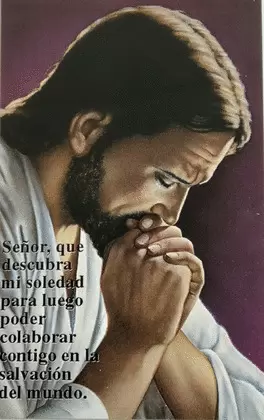 ESTAMPAS JESÚS REZANDO ORACIÓN 5 UNIDADES