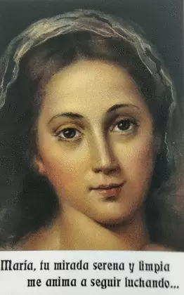 ESTAMPAS VIRGEN MARÍA ORACIÓN 5 UNIDADES