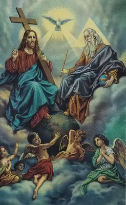 ESTAMPAS SANTÍSIMA TRINIDAD ORACIÓN 5 UNIDADES