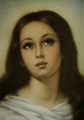 POSTAL VIRGEN MARÍA ORACIÓN