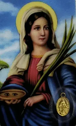 ESTAMPA SANTA LUCÍA-MEDALLA MILAGROSA