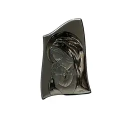 CUADRO DE PLATA VIRGEN CON NIÑO. 7X10 CM.