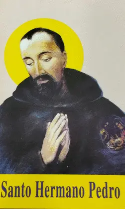 ESTAMPAS SANTO HERMANO PEDRO ORACIÓN 5 UNIDADES