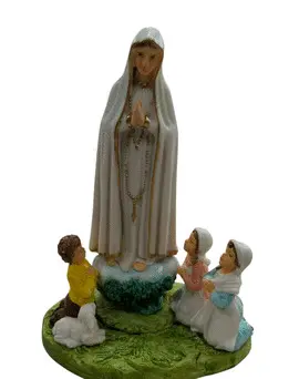 VIRGEN DE FÁTIMA CON PASTORES 16 CM