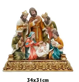 NACIMIENTO SAGRADA FAMILIA Y REYES EN BLOQUE 31X34