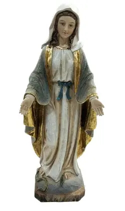 VIRGEN MILAGROSA MADERA VIEJA 40 CM.
